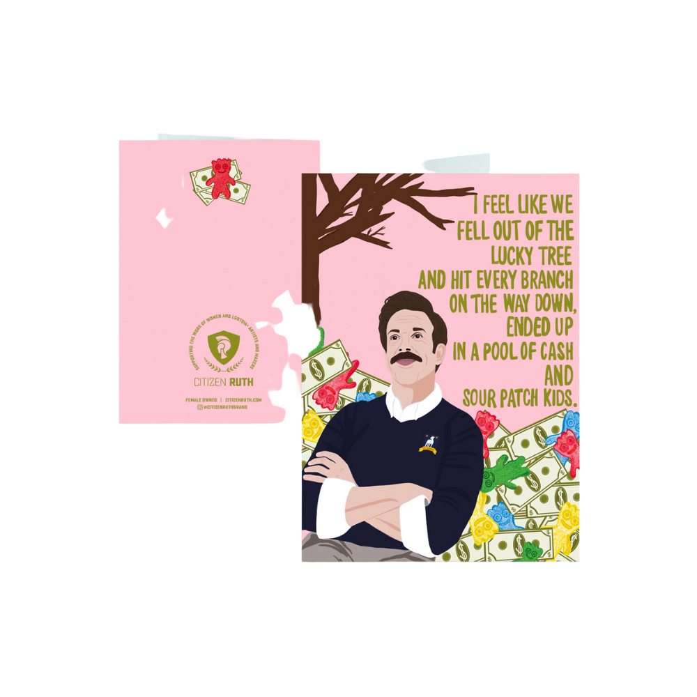 Ted Lasso Lucky Tree Card