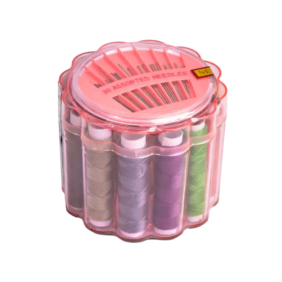 54pc Pink Mini Sewing Kit