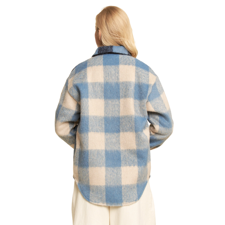 Multi Plaid Chest Pocket Jacket Shacket