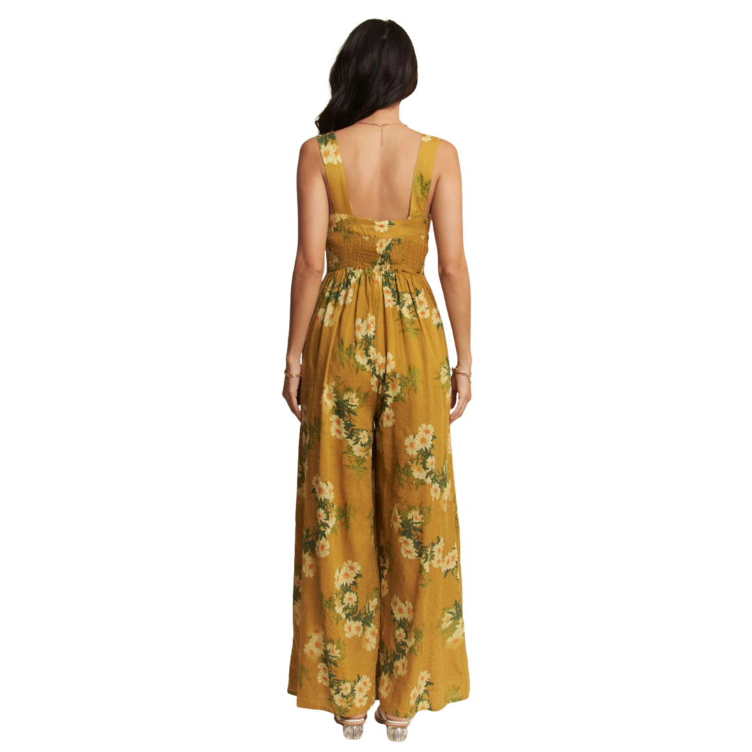 Floral Printed Ruffle Detail Jumpsuit