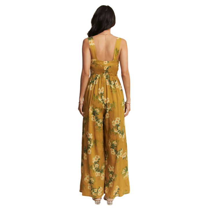Floral Printed Ruffle Detail Jumpsuit