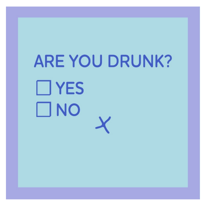 Are You Drunk Cocktail Napkin