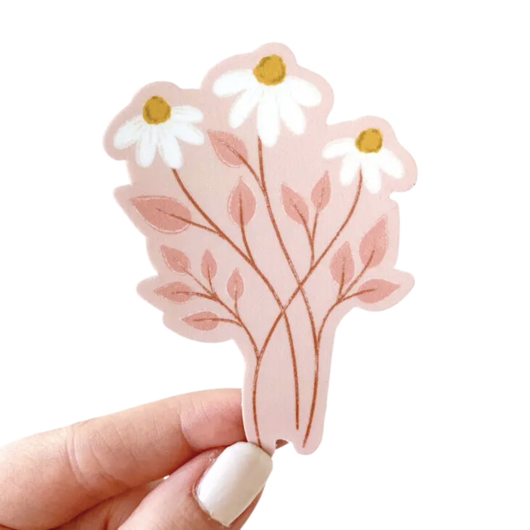 Three Daisies Sticker