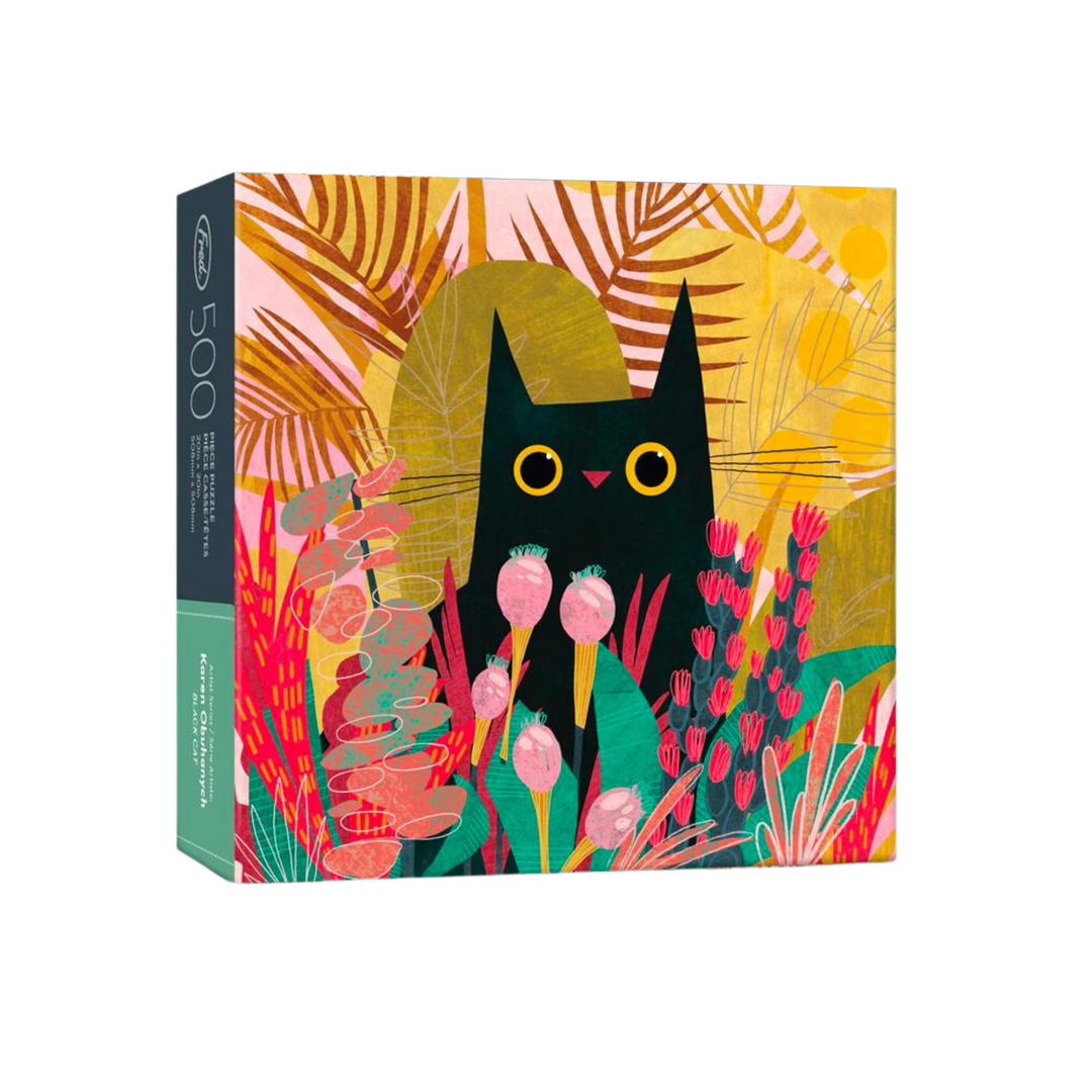 Puzzle 500 Pc - Karen Obuhanych - Black Cat