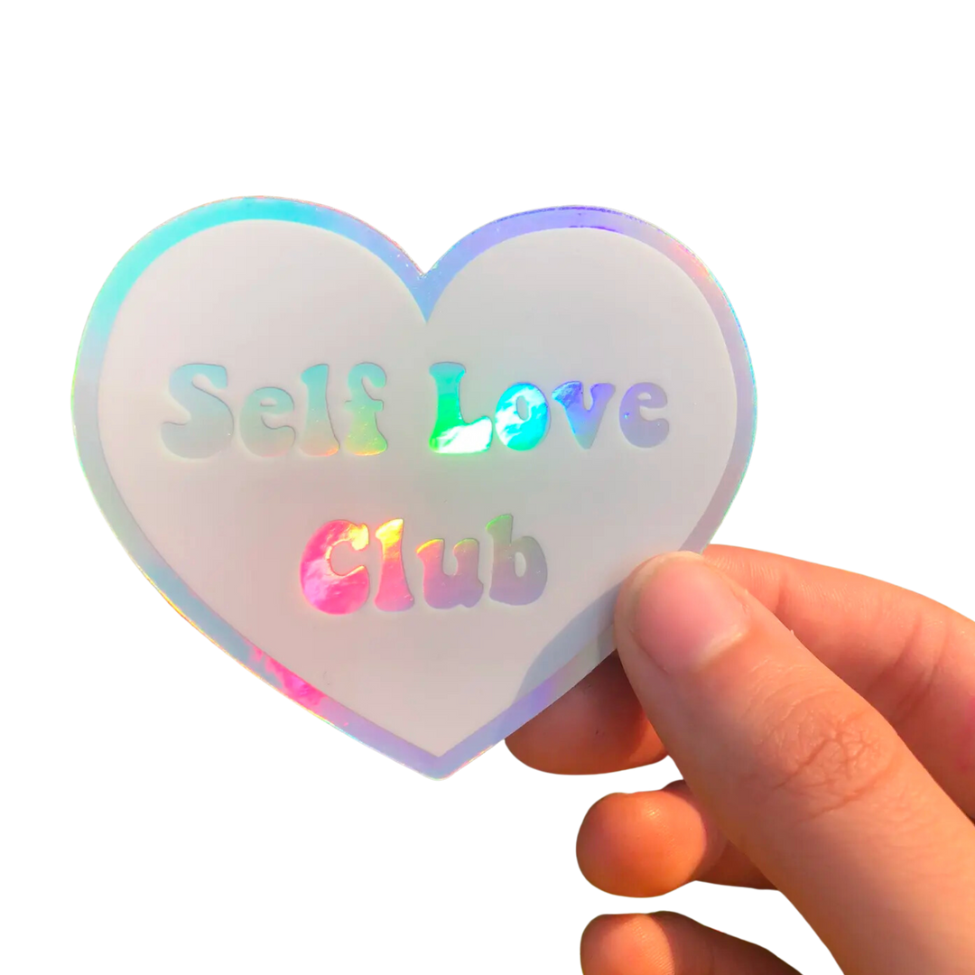 Self Love Club Holographic Sticker