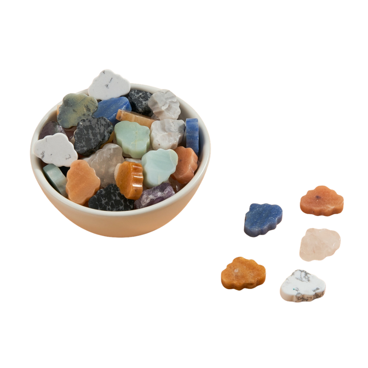 Assorted Carved Crystal Clouds