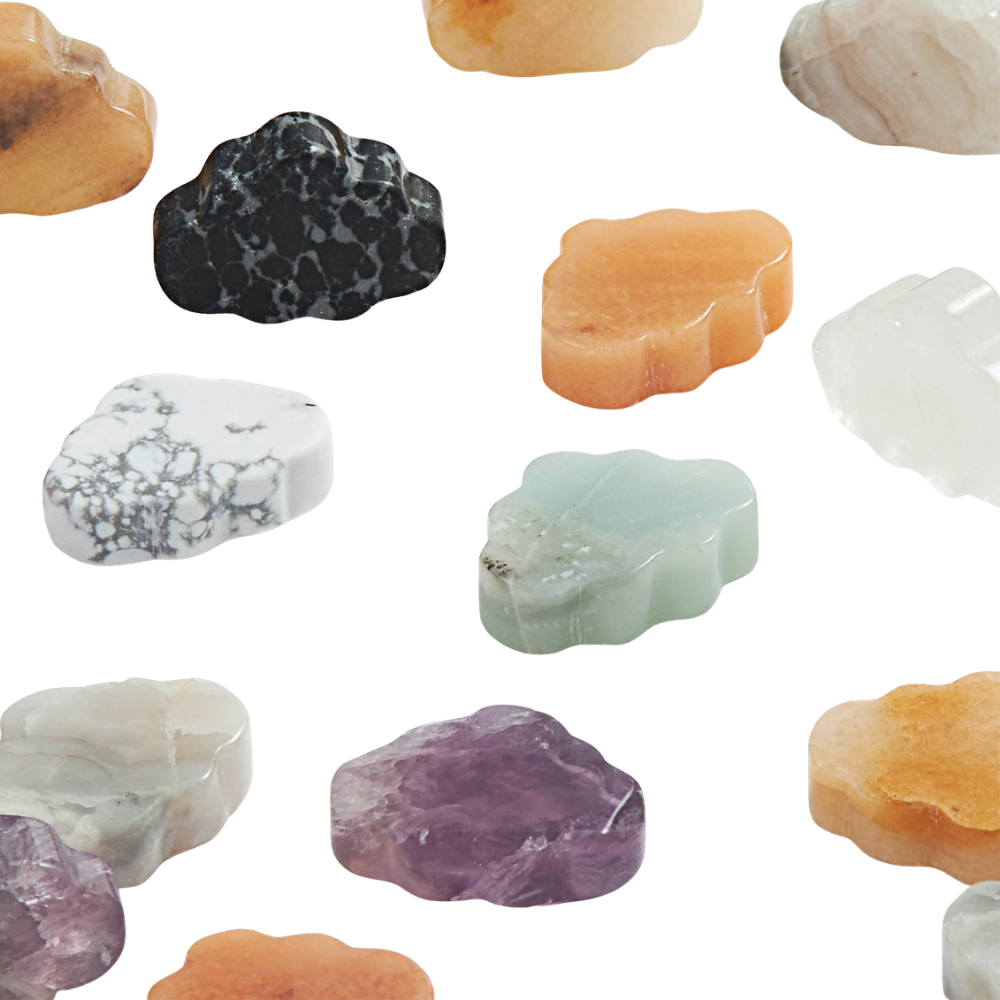Assorted Carved Crystal Clouds