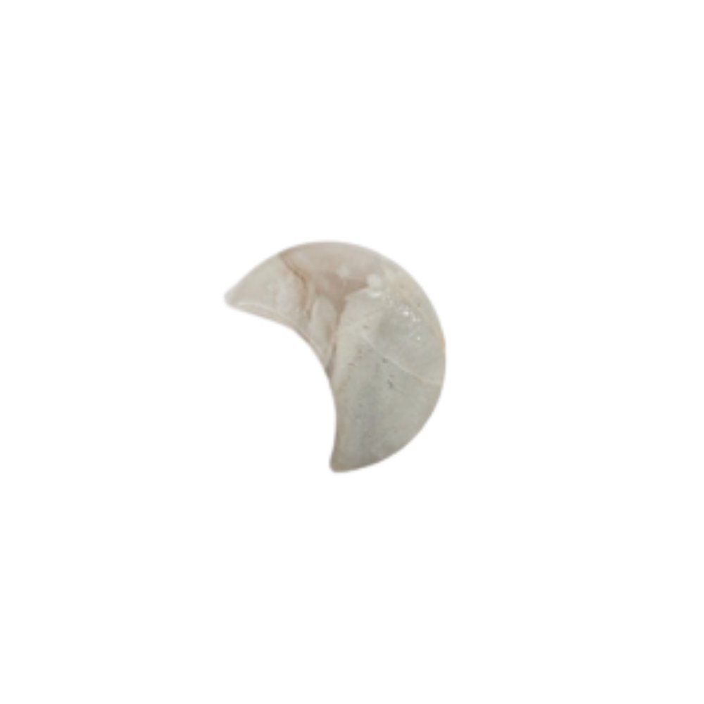 Assorted Carved Crystal Moons