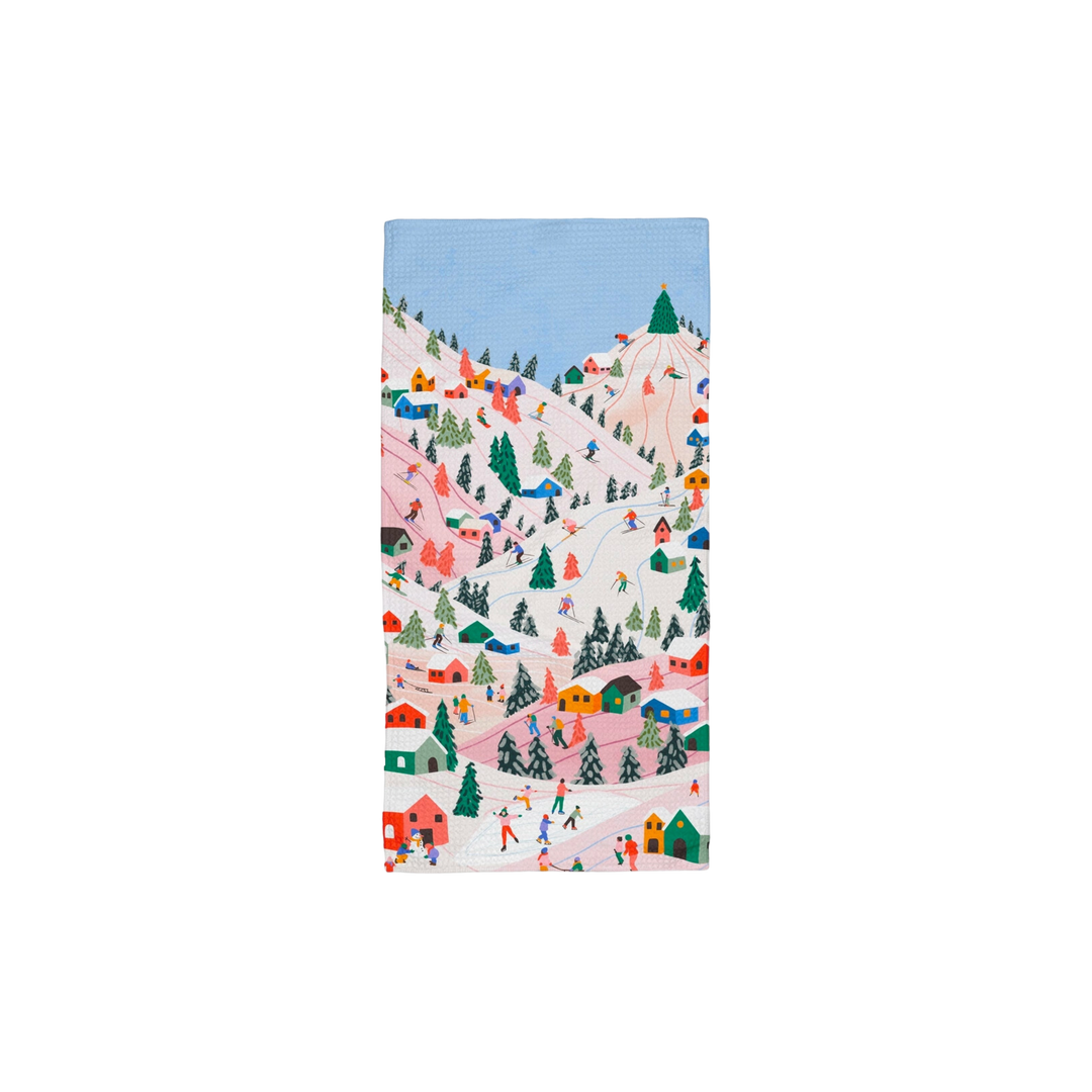 Winter Holiday Tea Towel