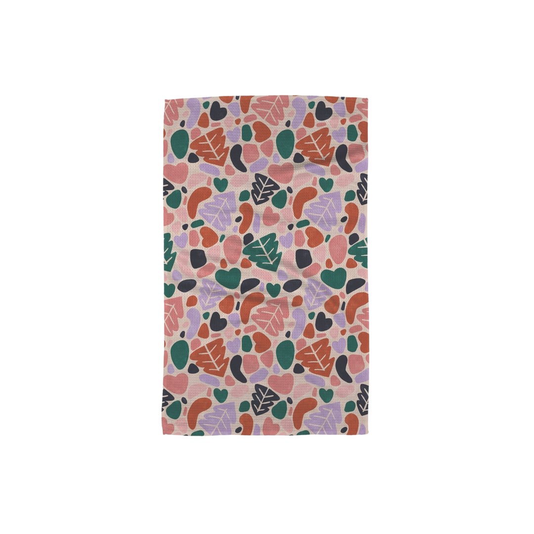 Abstract Christmas Tea Towel
