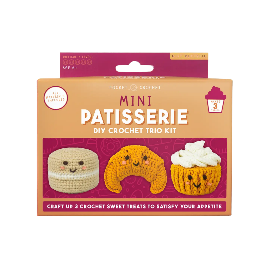 Pocket Crochet Craft Kits - Mini Patisserie