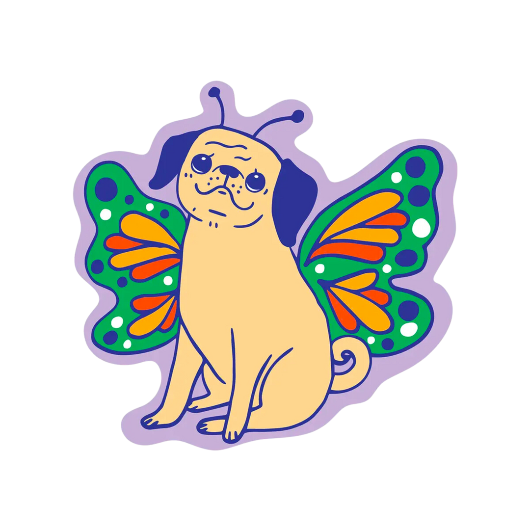 Butterfly Peg Sticker