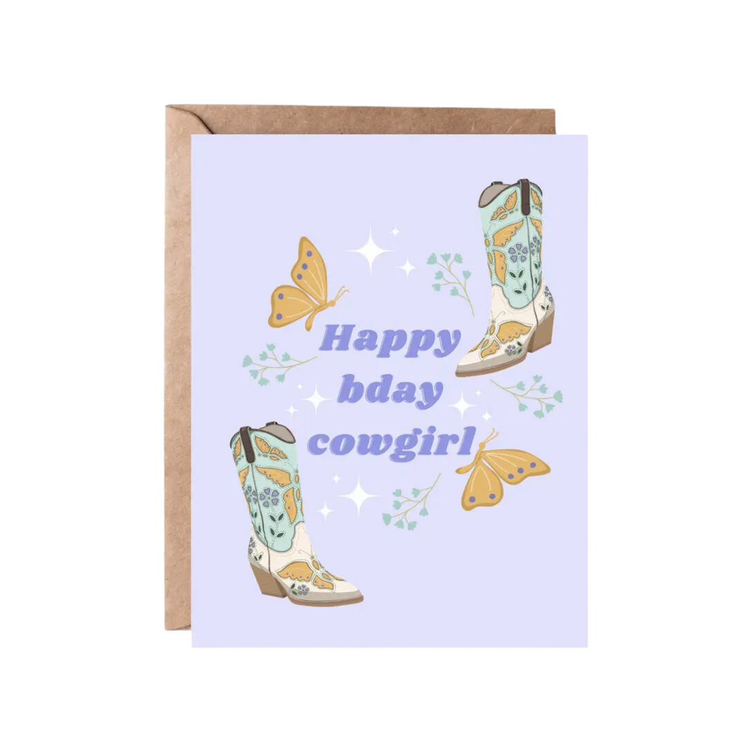 Cowgirl Birthday Card