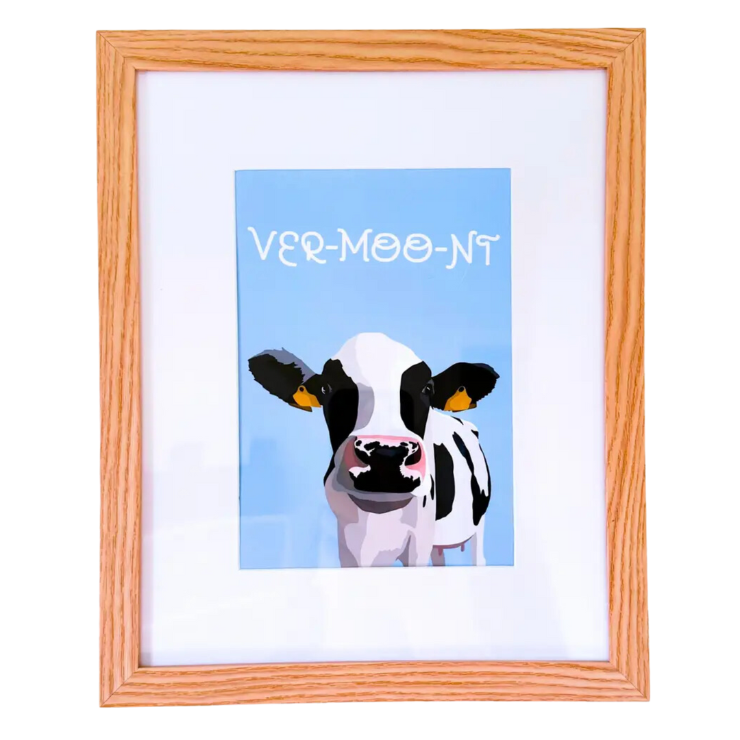 Ver-Moo-Nt Art Print 8"x10"