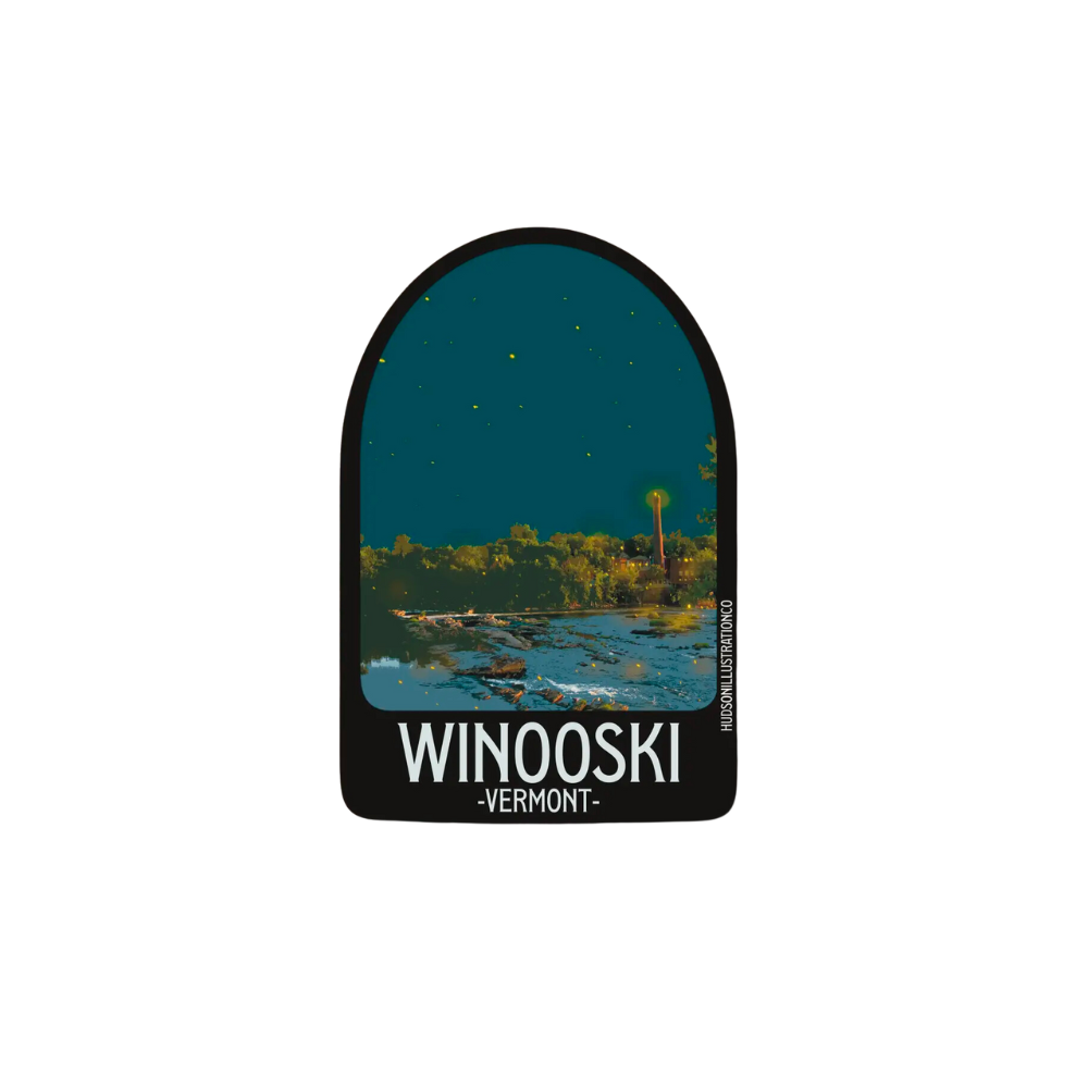 Winooski Vermont Waterproof Vinyl Sticker