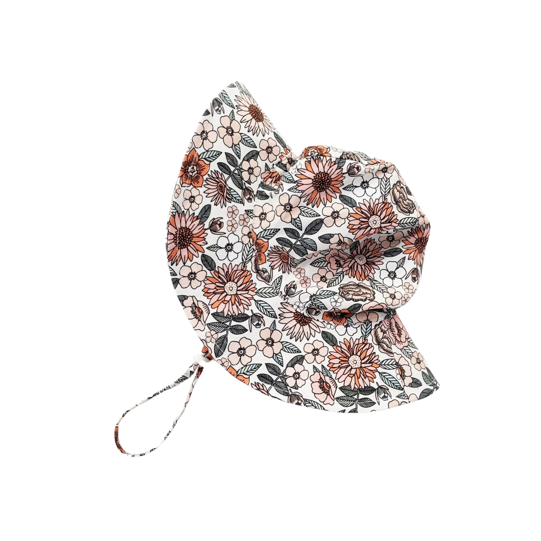 Vintage Flora Sunhat UPF 50+ with Adjustable Breakaway Strap