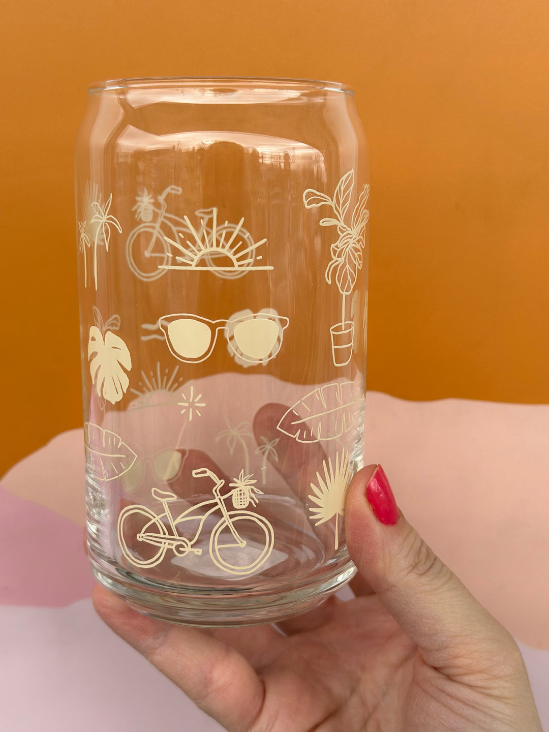 Golden Hour Glass Can