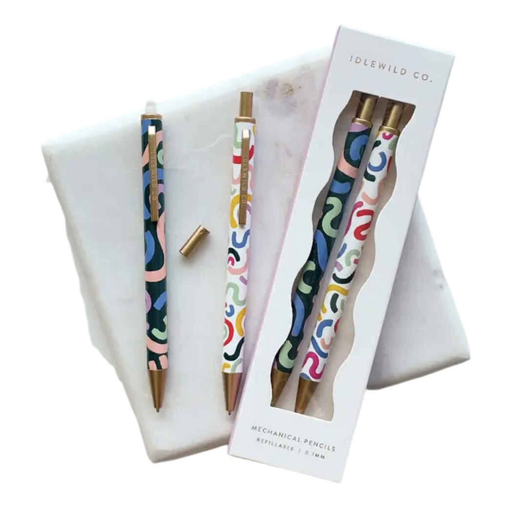 Rainbow Squiggle Mechanical Pencils