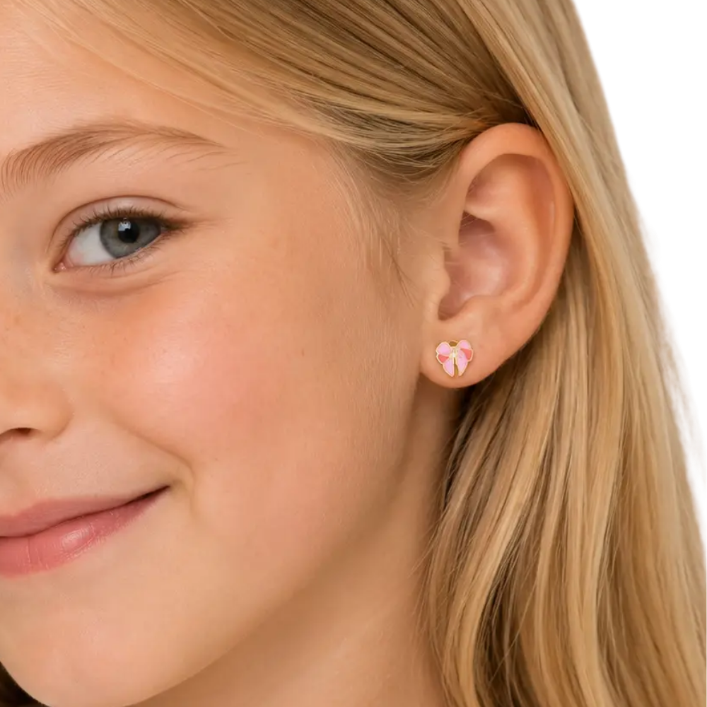 Bow Flat Back Earrings