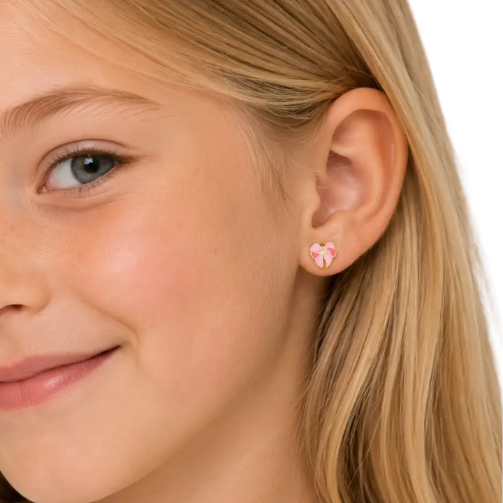 Bow Flat Back Earrings