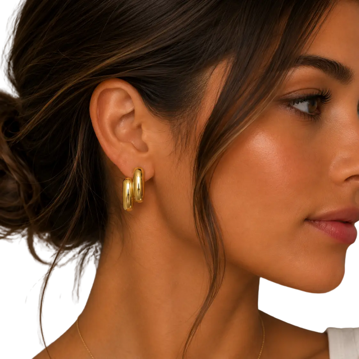 Double Bold Bar Earrings