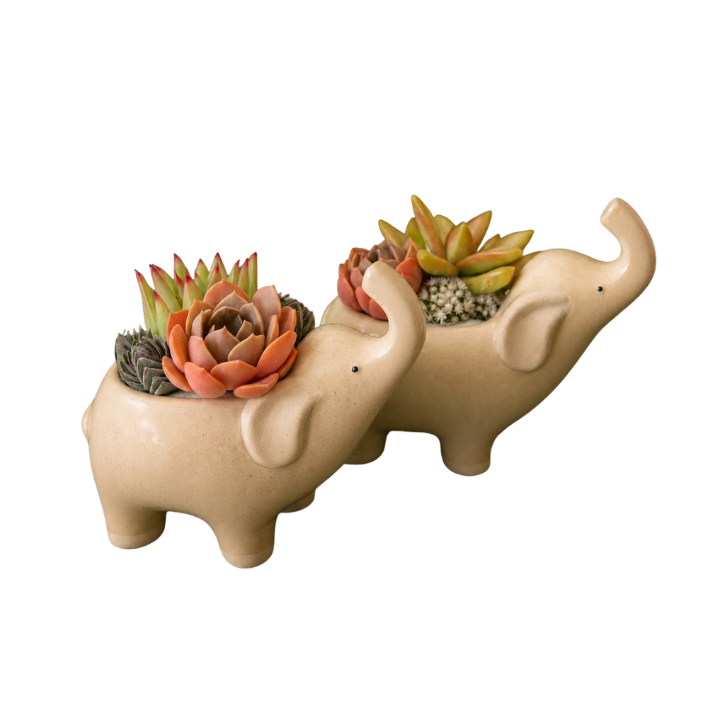 Elephant Planter - Sand