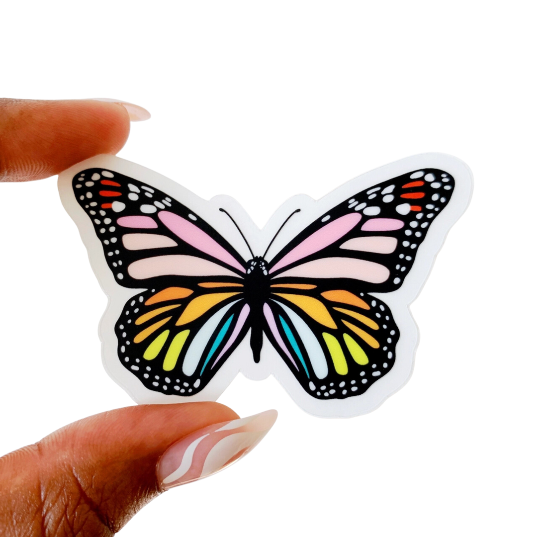 Rainbow Butterfly Sticker