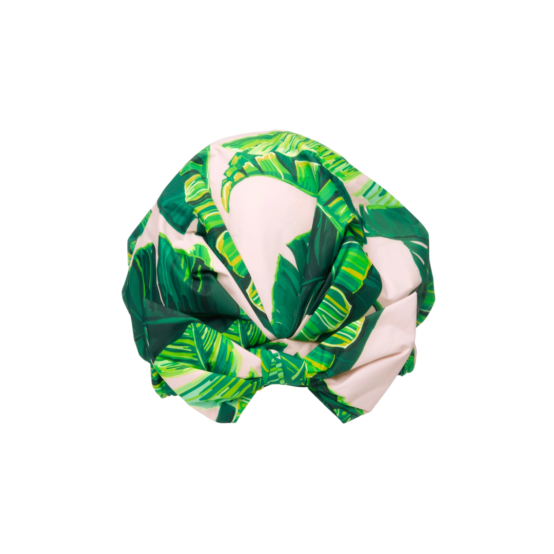 Luxury Shower Cap - Palm Print