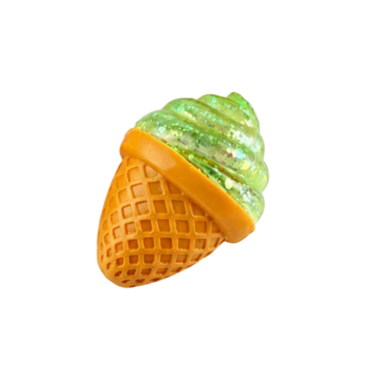 Glitter Ice Cream Cone Squeeze Toy