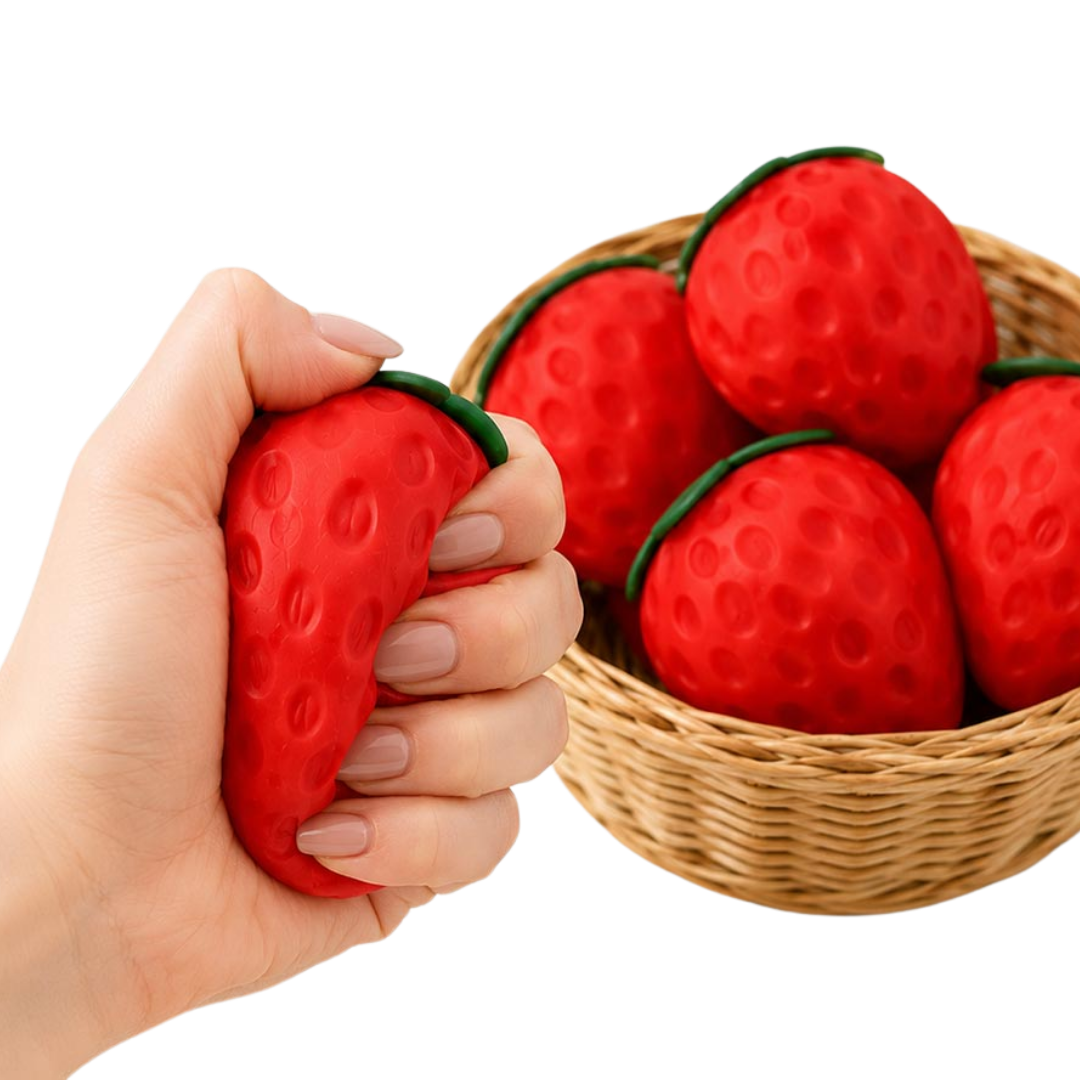 Strawberry Squeeze Squishy Toy