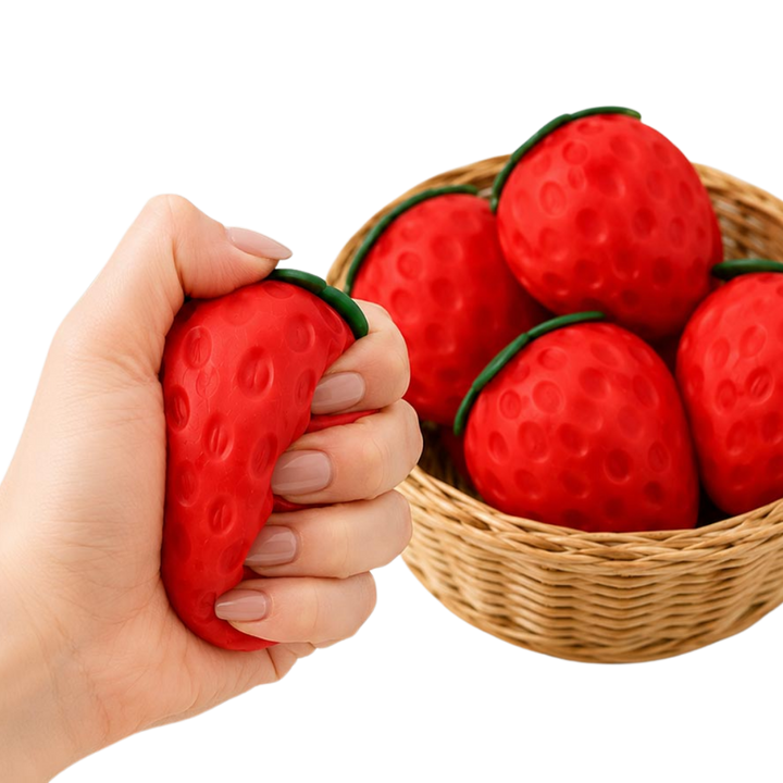 Strawberry Squeeze Squishy Toy