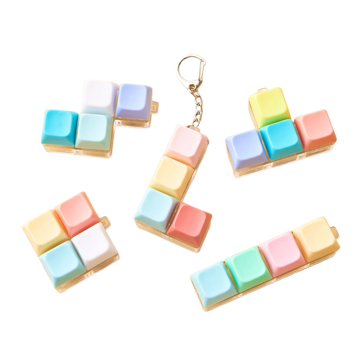 LED Tetris Clicker Keychain