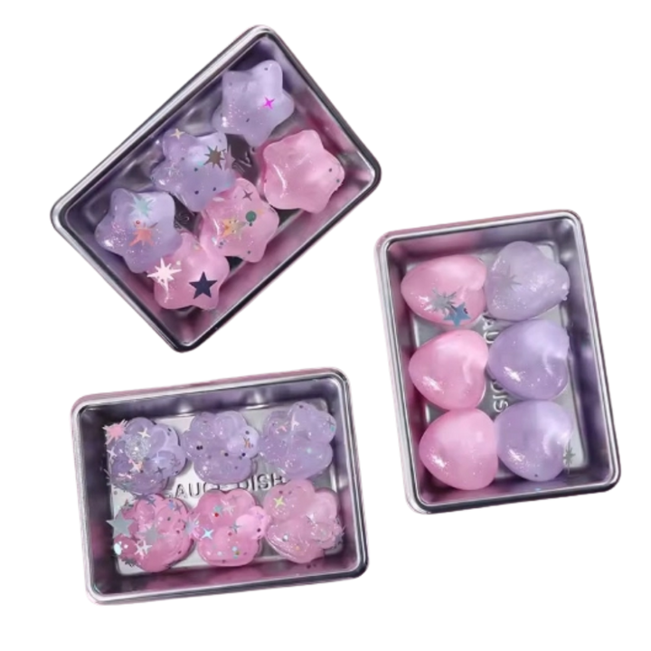 Sparkly Pastel Squishy Jelly Keychain