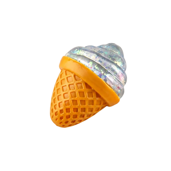 Glitter Ice Cream Cone Squeeze Toy