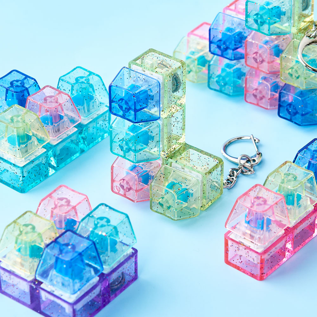 LED Tetris Clicker Keychain