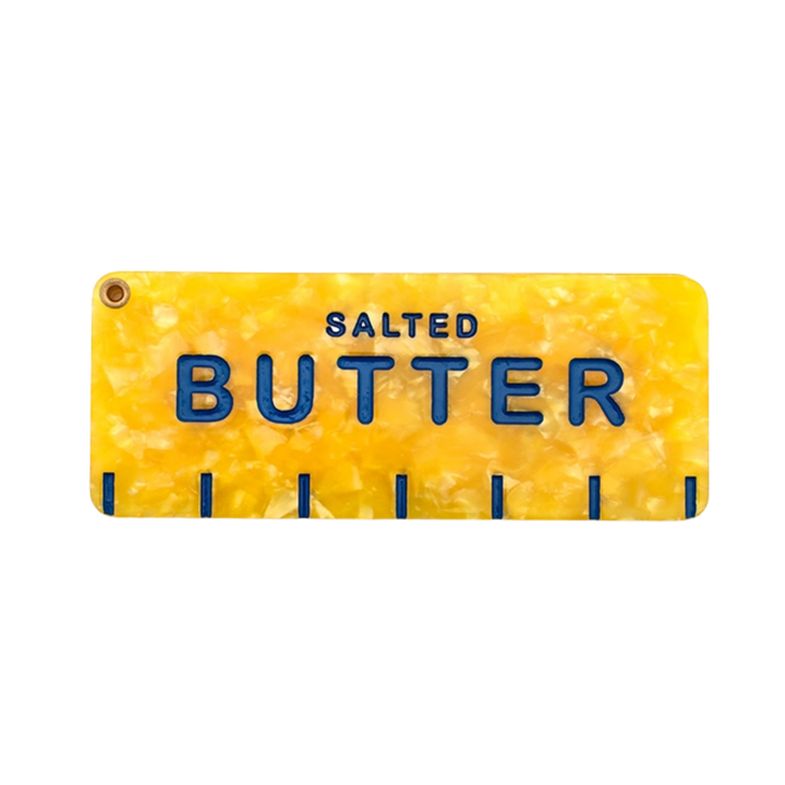 Yellow Butter Stick Swing Hinge Folding Compact Mirror