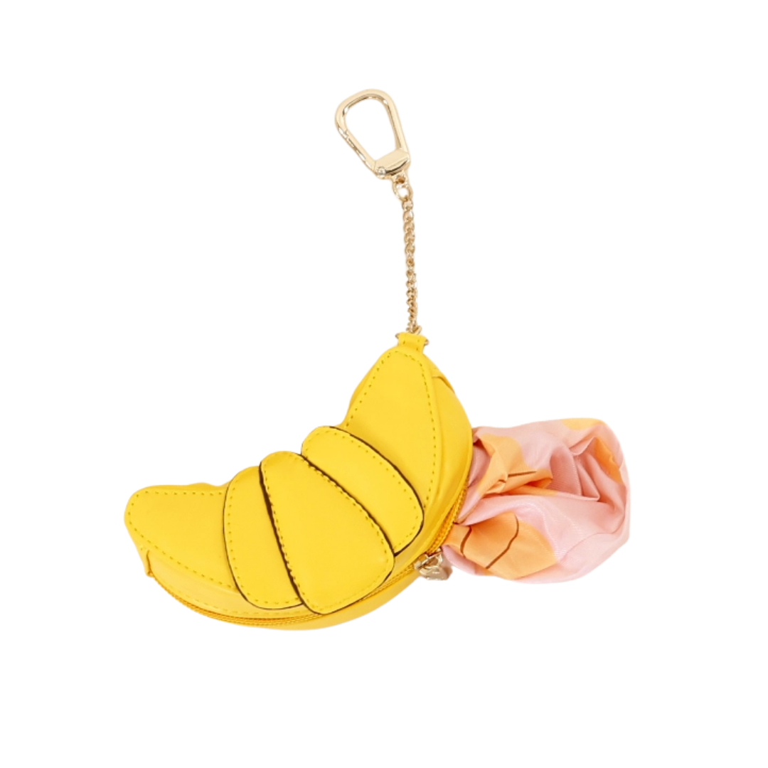 2-in-1 Bag Charm & Reusable Shopper Bag - Croissant Pastry