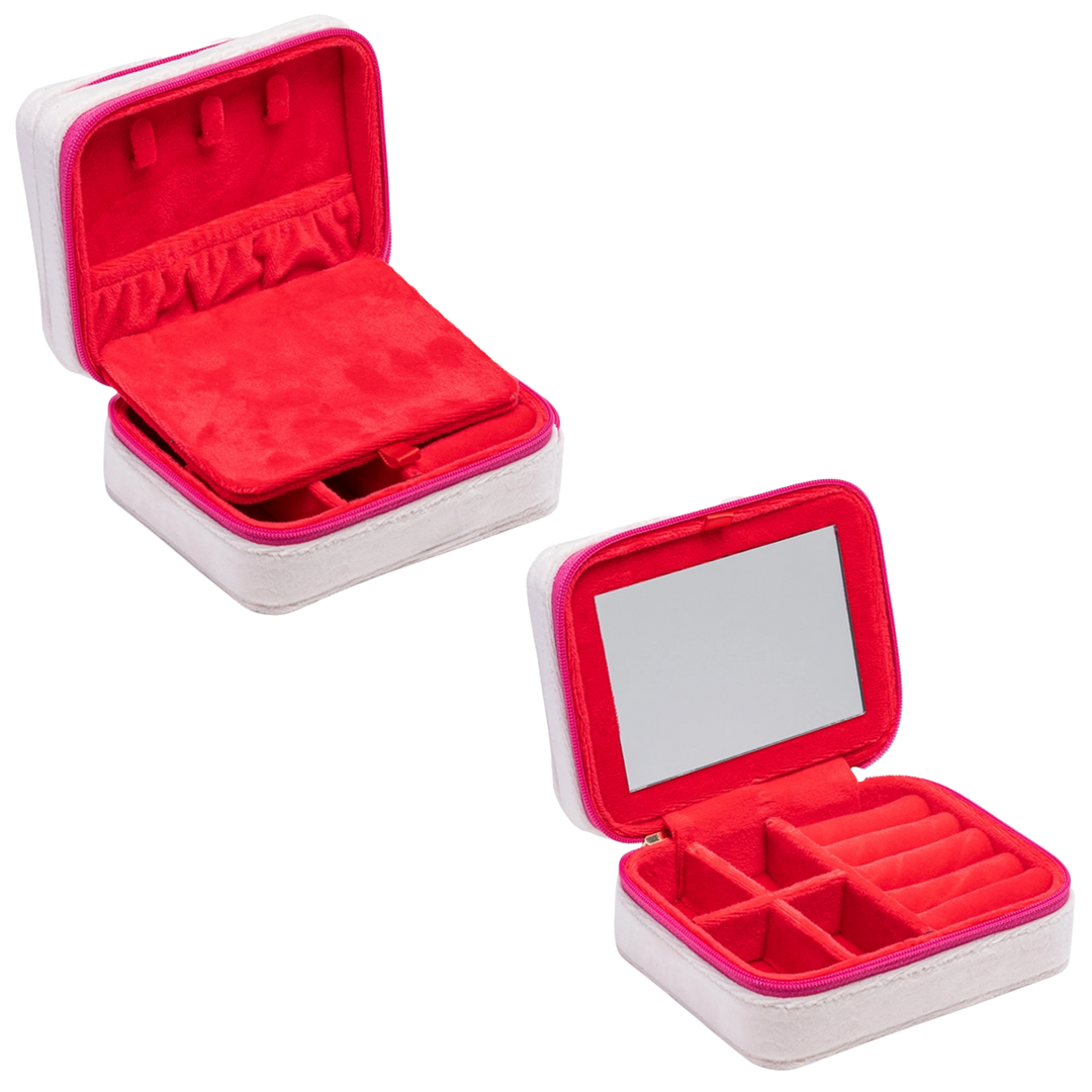 Queen of Hearts Zip Jewelry Case