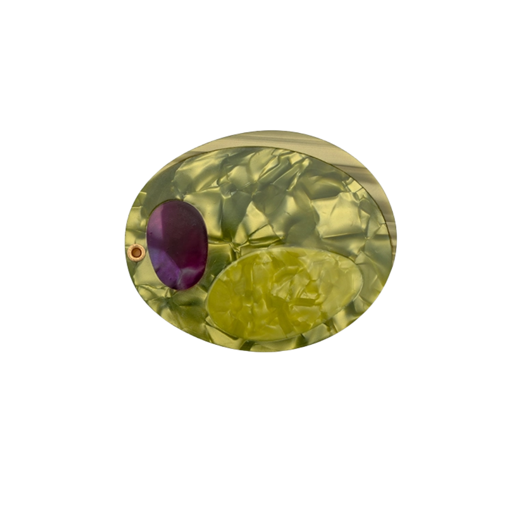 Green Martini Olive Swing Hinge Folding Compact Mirror