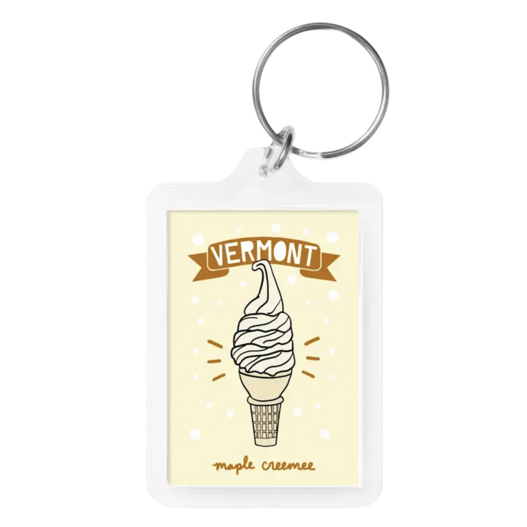 Vermont Maple Creemee Keychain Food Souvenir