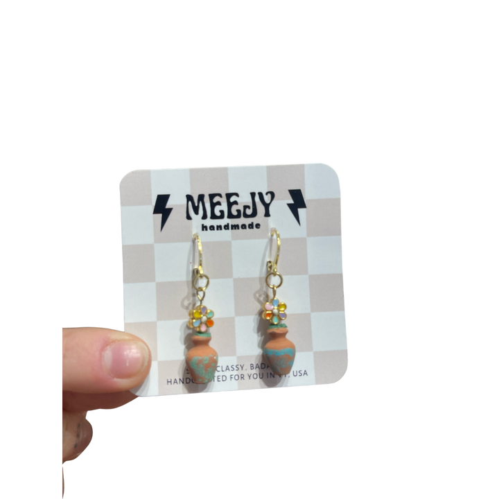 Potter Flower Dangle Earrings