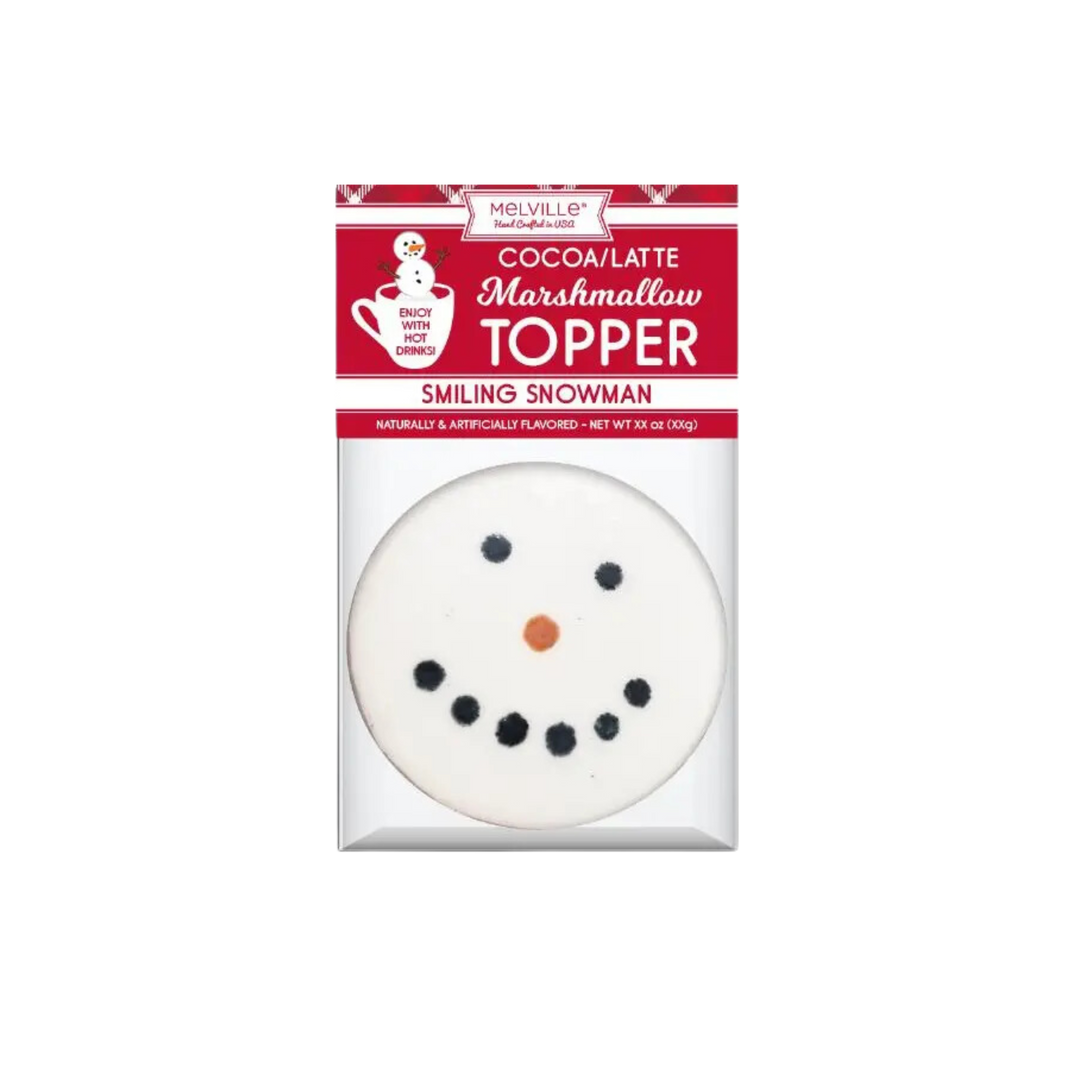 Smiling Snowman Marshmallow Topper