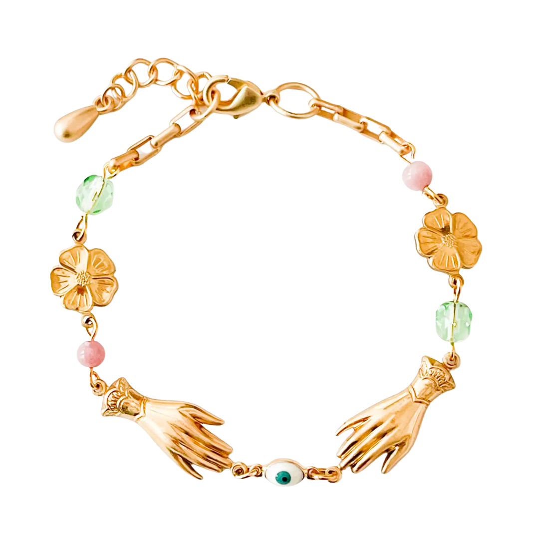 Adjustable Pastel Charm Bracelet