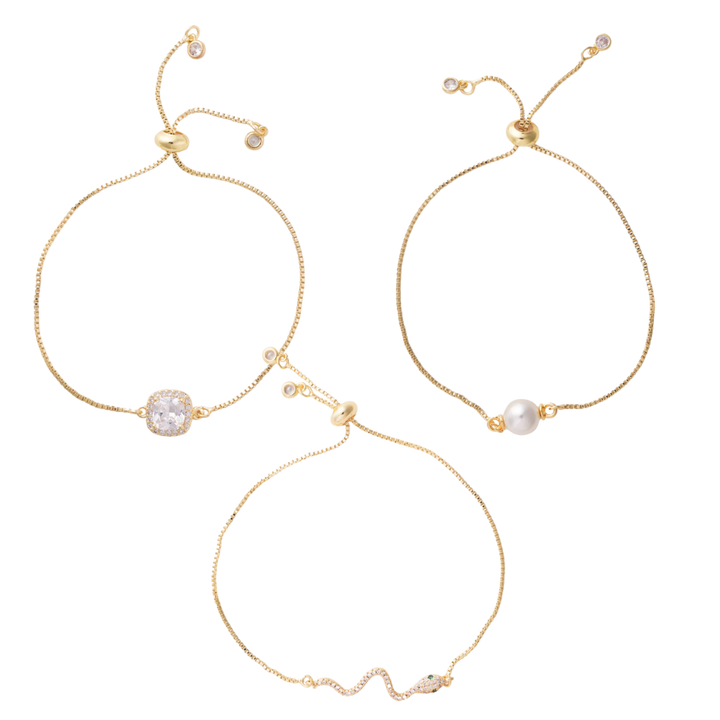 Presley Gold Slider Bracelets