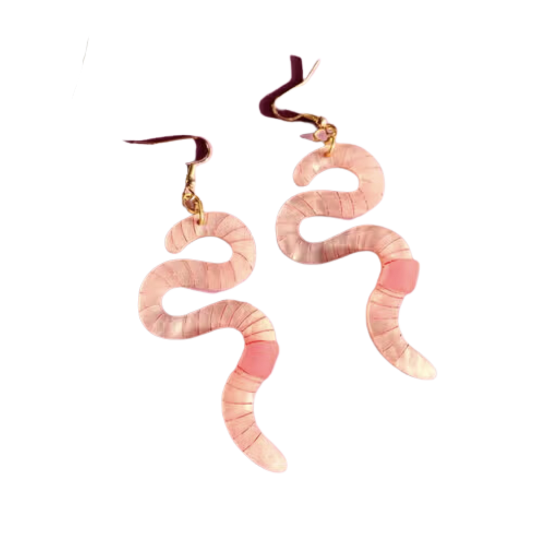 Wiggly Worm Earrings