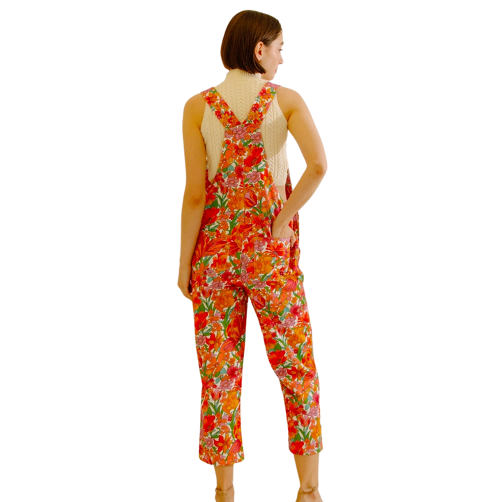Bright Multi Floral Overall Pants