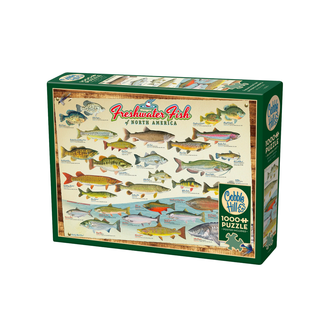 Fresh Water Fish of North America 1000pc Puzzle