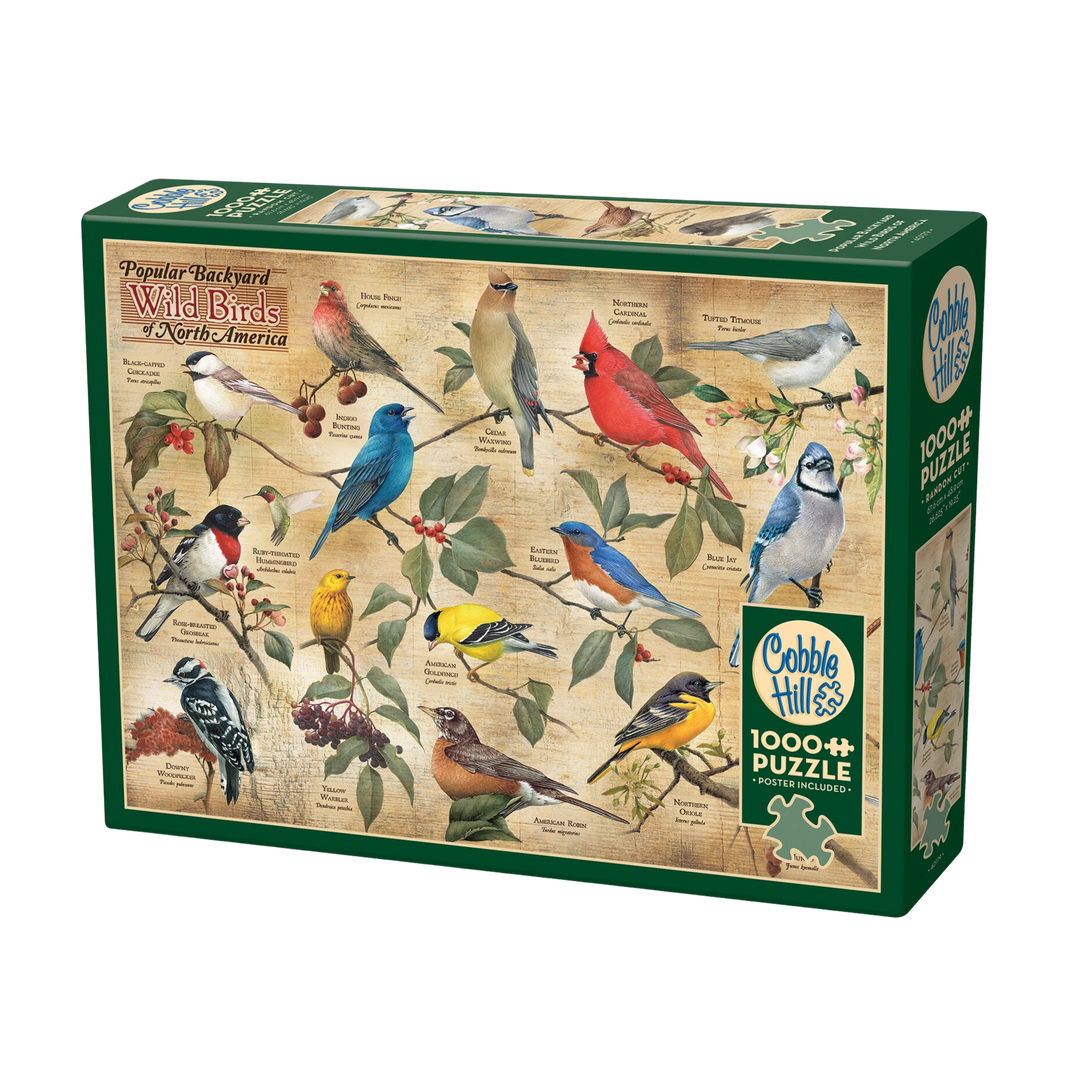Popular Backyard Wild Birds of North America 1000pc Puzzle