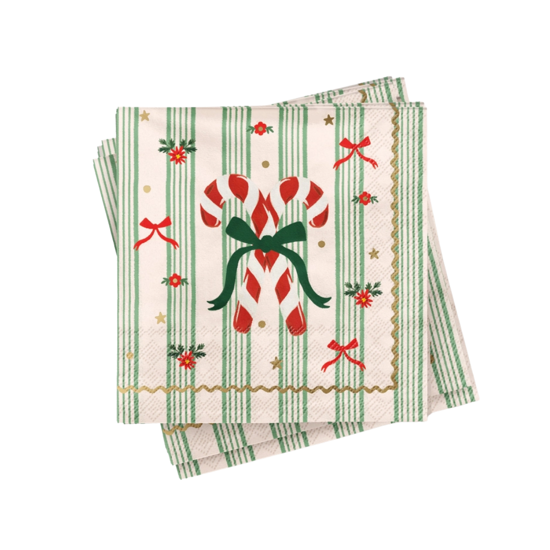 Holly Jolly Paper Cocktail Napkins (20ct)