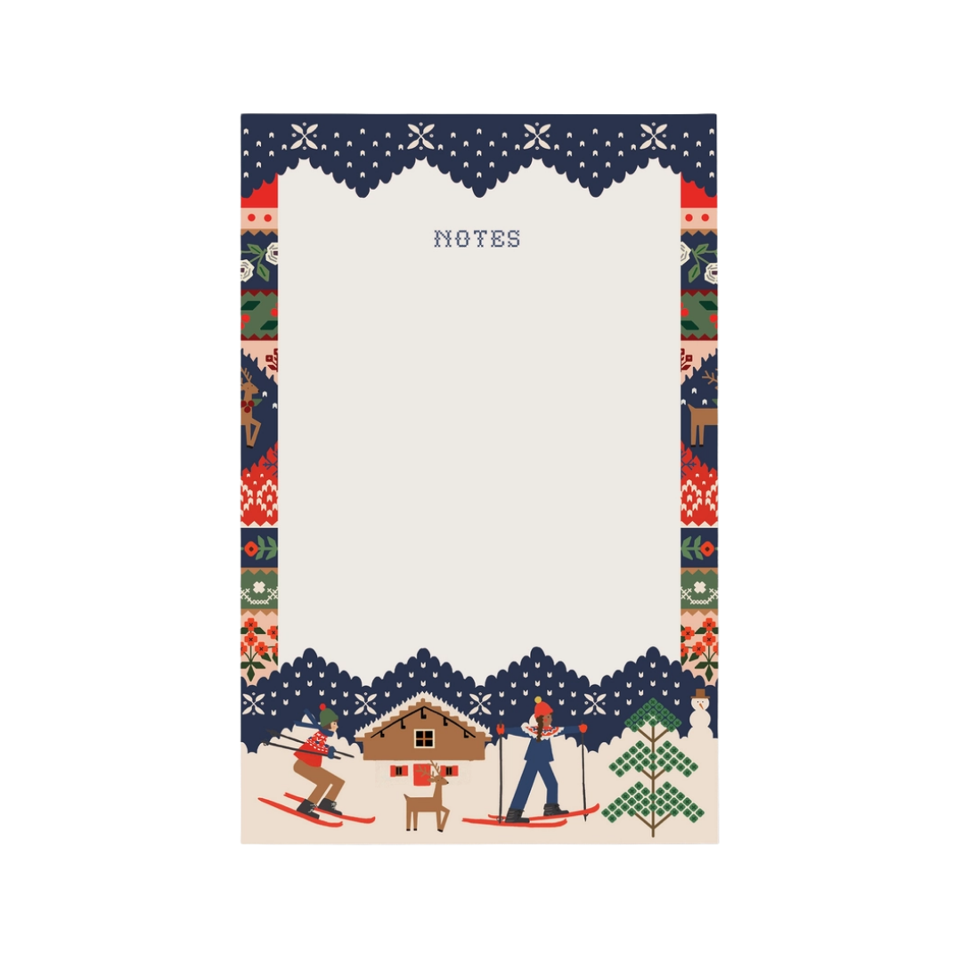 Ski Chalet Notepad